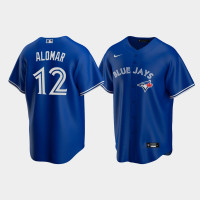 Men's Toronto Blue Jays #12 Roberto Alomar Royal Replica Nike Alternate Jersey