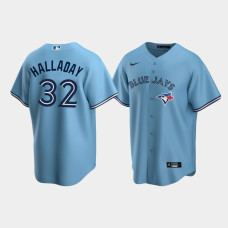 Men's Toronto Blue Jays #32 Roy Halladay Powder Blue 2020 Replica Alternate Jersey