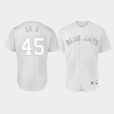 Men's Toronto Blue Jays Authentic #45 Thomas Pannone 2019 Players' Weekend White Lil G Jersey Men's Toronto Blue Jays Authentic #45 Thomas Pannone 2019 Players' Weekend White Lil G Jersey