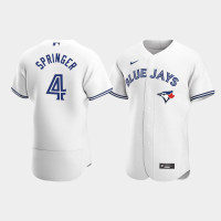 George Springer Toronto Blue Jays White Authentic Home Jersey