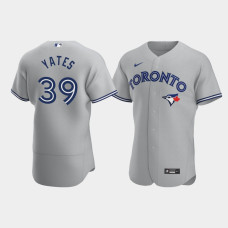 Kirby Yates Toronto Blue Jays Gray Authentic Road Jersey Kirby Yates Toronto Blue Jays Gray Authentic Road Jersey
