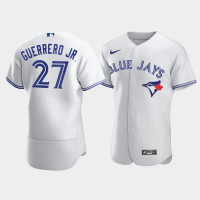 Men's Toronto Blue Jays #27 Vladimir Guerrero Jr. White Authentic Nike Jersey