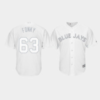 Toronto Blue Jays #63 Wilmer Font 2019 Players' Weekend Fonky White Replica Jersey Men's