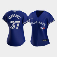 Women's Toronto Blue Jays Teoscar Hernandez #37 Royal Replica Nike 2020 Alternate Jersey