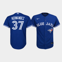 Youth Toronto Blue Jays Teoscar Hernandez #37 Royal Replica Alternate Jersey